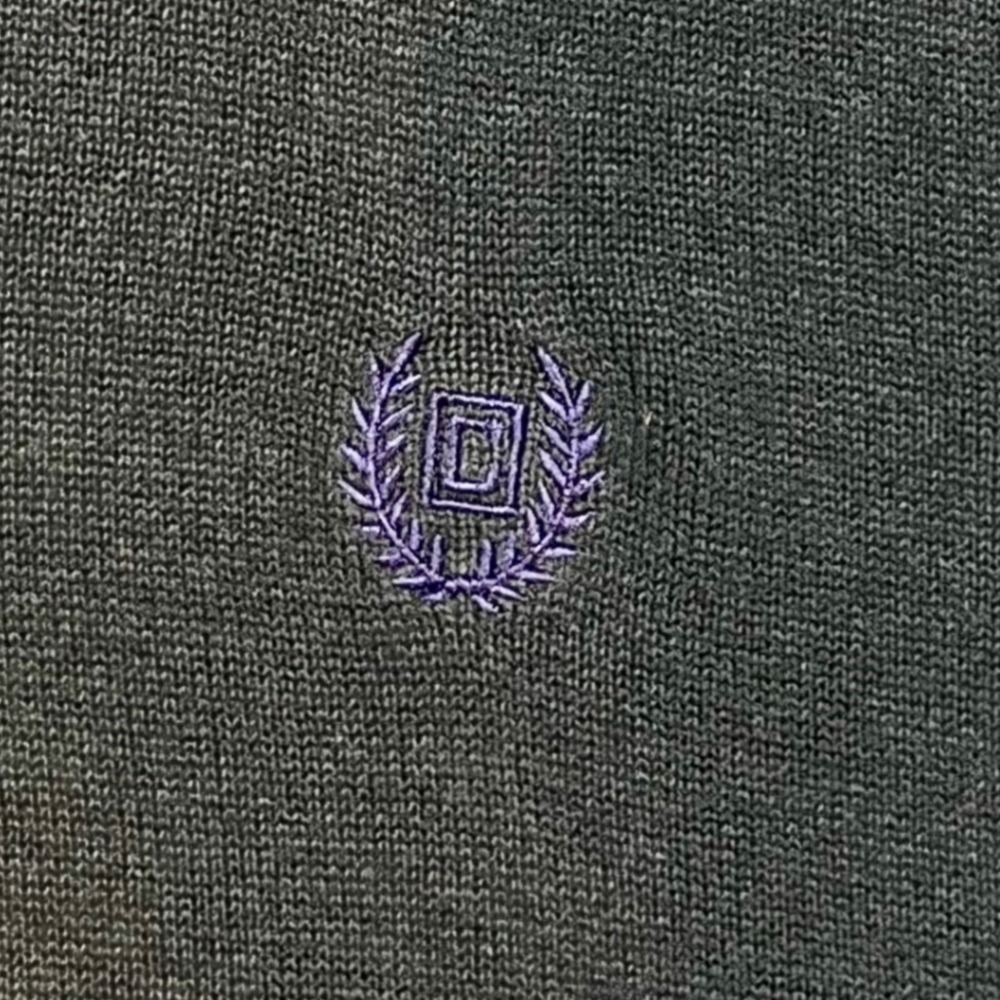 Chaps Green Cotton Knit V-Neck Sweater Vest Men's Large Classic Preppy L - Picture 4 of 5
